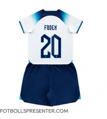 England Phil Foden #20 Hemmatröja Barn VM 2022 Kortärmad (+ korta byxor)